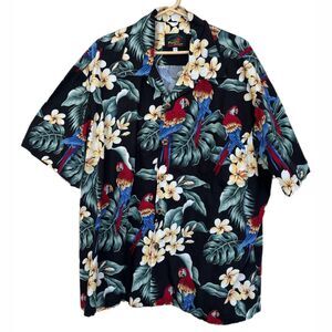 Paradise Hanger Mens Hawaiian Shirt XXL Tropical Island Coastal Beach Vacation